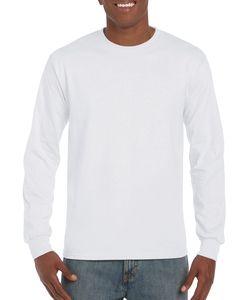 Gildan GN186 - Ultra Cotton Adult Long Sleeve T-Shirt White