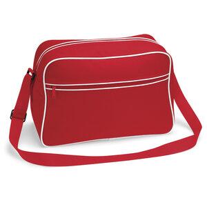 BagBase BG140 - Retro Shoulder Bag Red/White