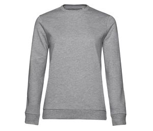 B&C BCW02W - Women's Round Neck Sweatshirt # woman Heather Grey