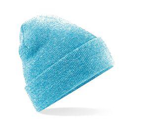 Beechfield BF045 - Beanie with Flap Heather Surf