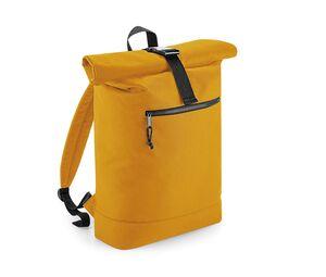 Bag Base BG286 - Backpack with roll-up closure made of recycled material Mustard