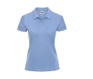 Russell JZ69F - Women's Pique Polo Shirt 100% Cotton Sky