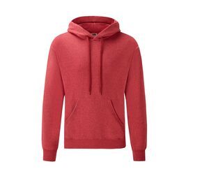 Fruit of the Loom SC270 - Hooded Sweat (62-208-0) Heather Red