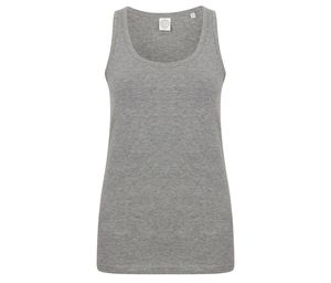 SF Women SK123 - Women stretch tank top Heather Grey