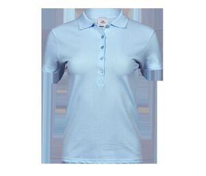 Tee Jays TJ145 - Womens luxury stretch polo Light Blue