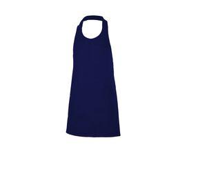 VELILLA V4212 - Short buttoned bib apron Navy