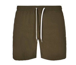 Build Your Brand BY050 - Beach Shorts Olive