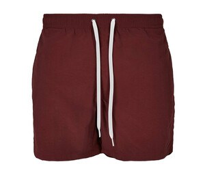Build Your Brand BY050 - Beach Shorts Cherry