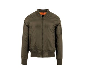 Build Your Brand BY030 - bomber jacket Dark Olive